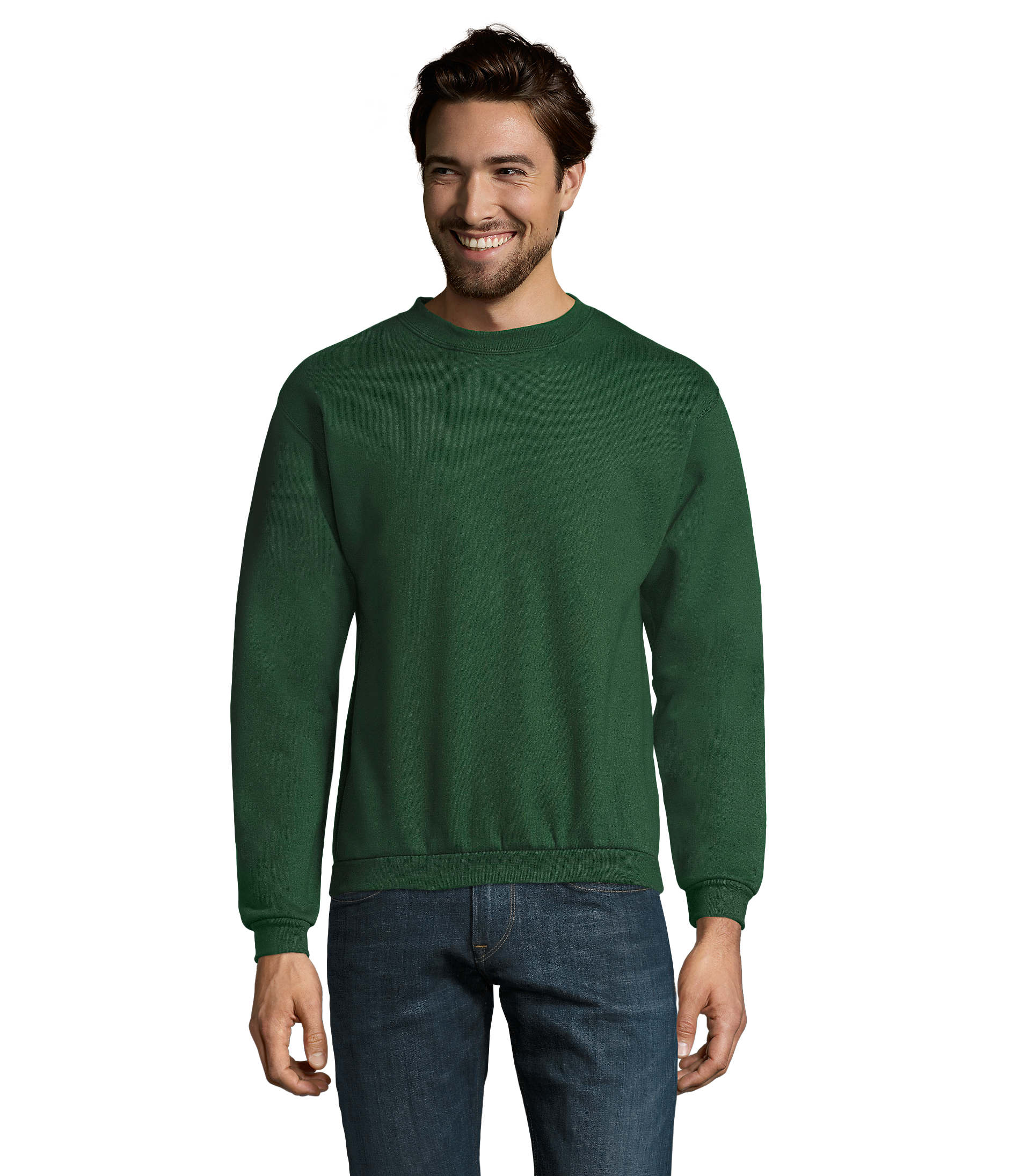 Pull homme molletonné publicitaire 260g - SPIDER Vert bouteille
